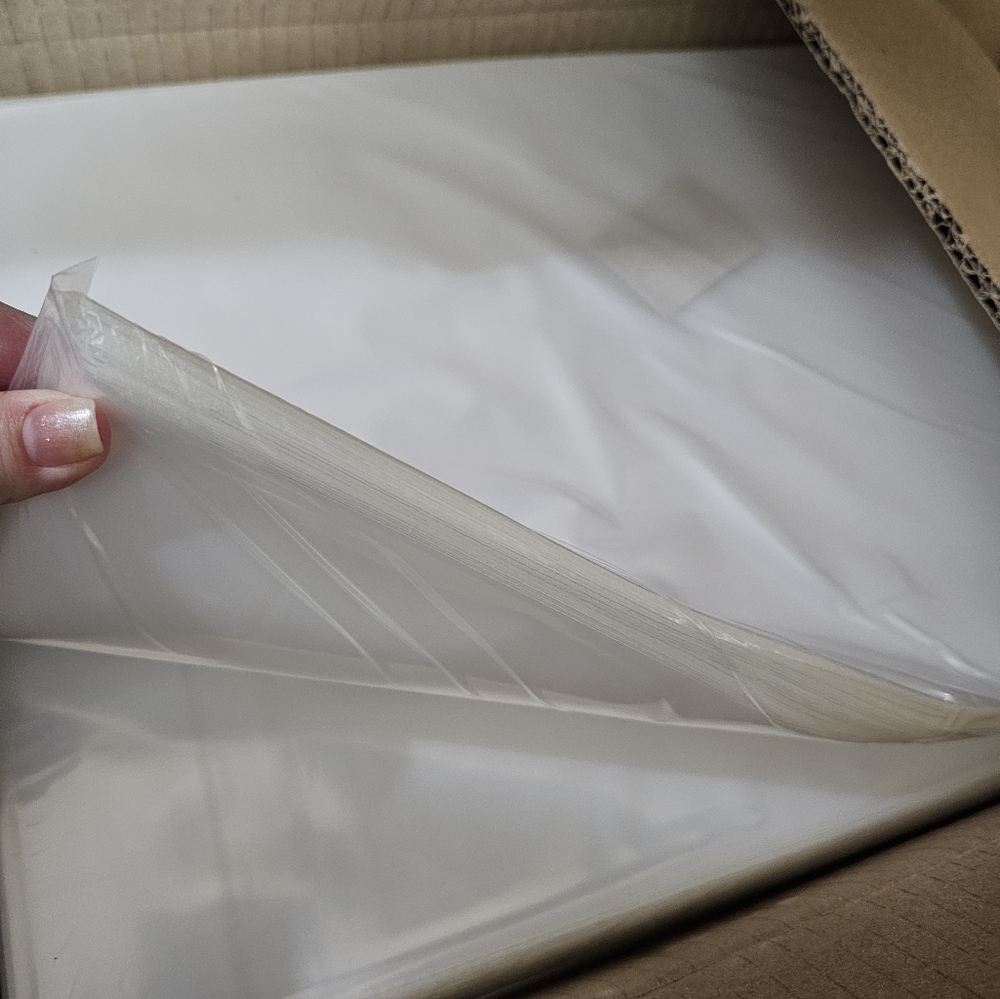 100 Count 10x14 poly bags 2mil Clear  Sturdy Packaging Flat Poly Plastic Bag - Picture 5 of 8